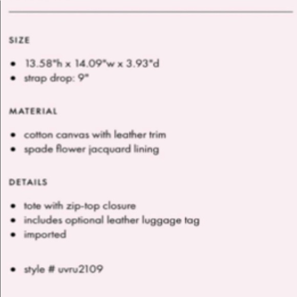 ♠️ KATE SPADE Set♠️ Matching Set On Purpose Canvas North South 🖤 - Picture 7 of 16